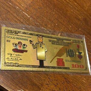 Powerpuff Girls Gold Foil Collectible Bills